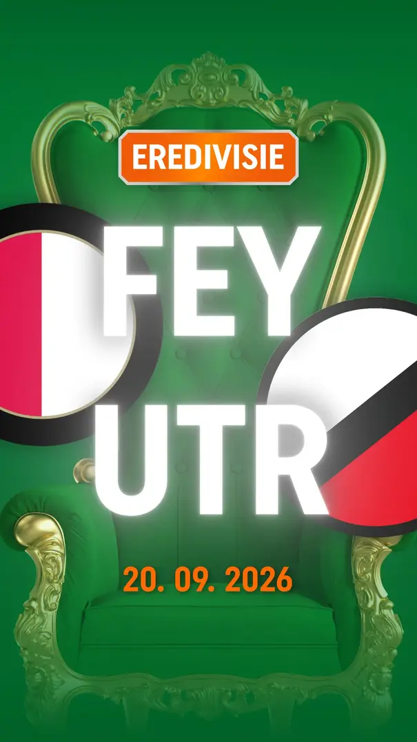 EREDIVISIE-affiche: FEY – UTR, 20.09.2026