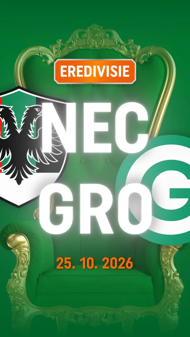 Poster EREDIVISIE: NEC tegen FC Groningen, 25.10.2026