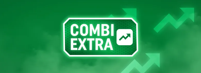 TOTO COMBI EXTRA-banner met groene achtergrond en stijgende pijlen