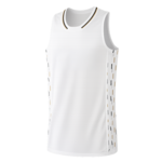 Witte mouwloze sporttop met V-hals
