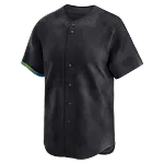 Zwart button-up honkbalshirt met korte mouwen en subtiele groene voering, voor jou